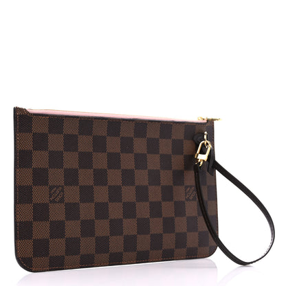 Louis Vuitton Damier Ebene Neverfull MM GM Pochette Rose Ballerine 3 of 6