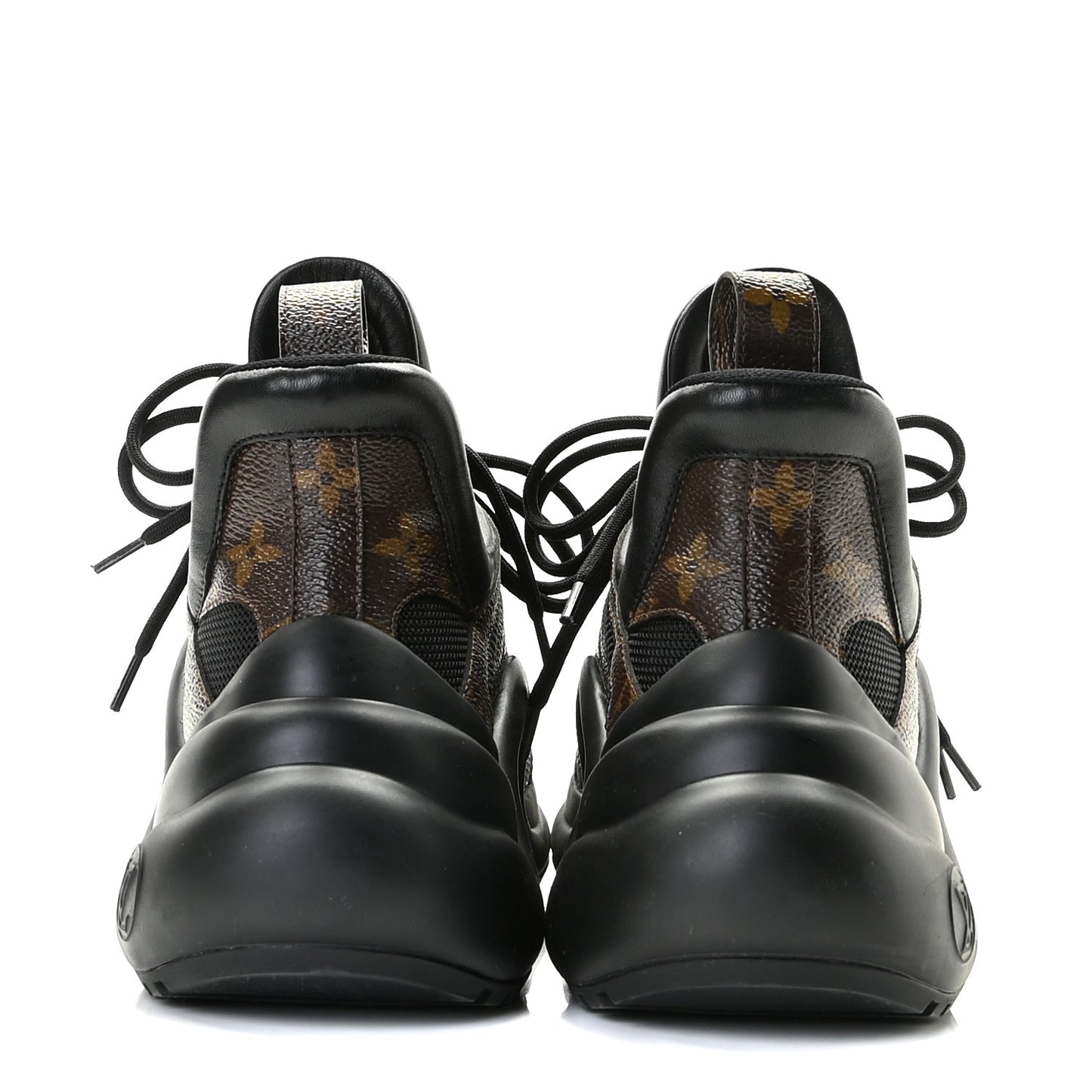 Calfskin Patent Monogram LV Archlight Sneakers 40 Black
