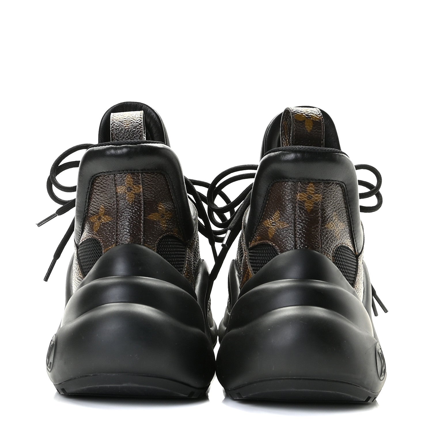 Louis Vuitton Calfskin Patent Monogram LV Archlight Sneakers 40 Black 5 of 13