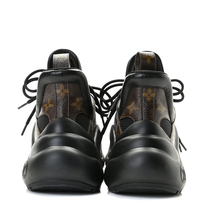 Louis Vuitton Calfskin Patent Monogram LV Archlight Sneakers 40 Black 5 of 13