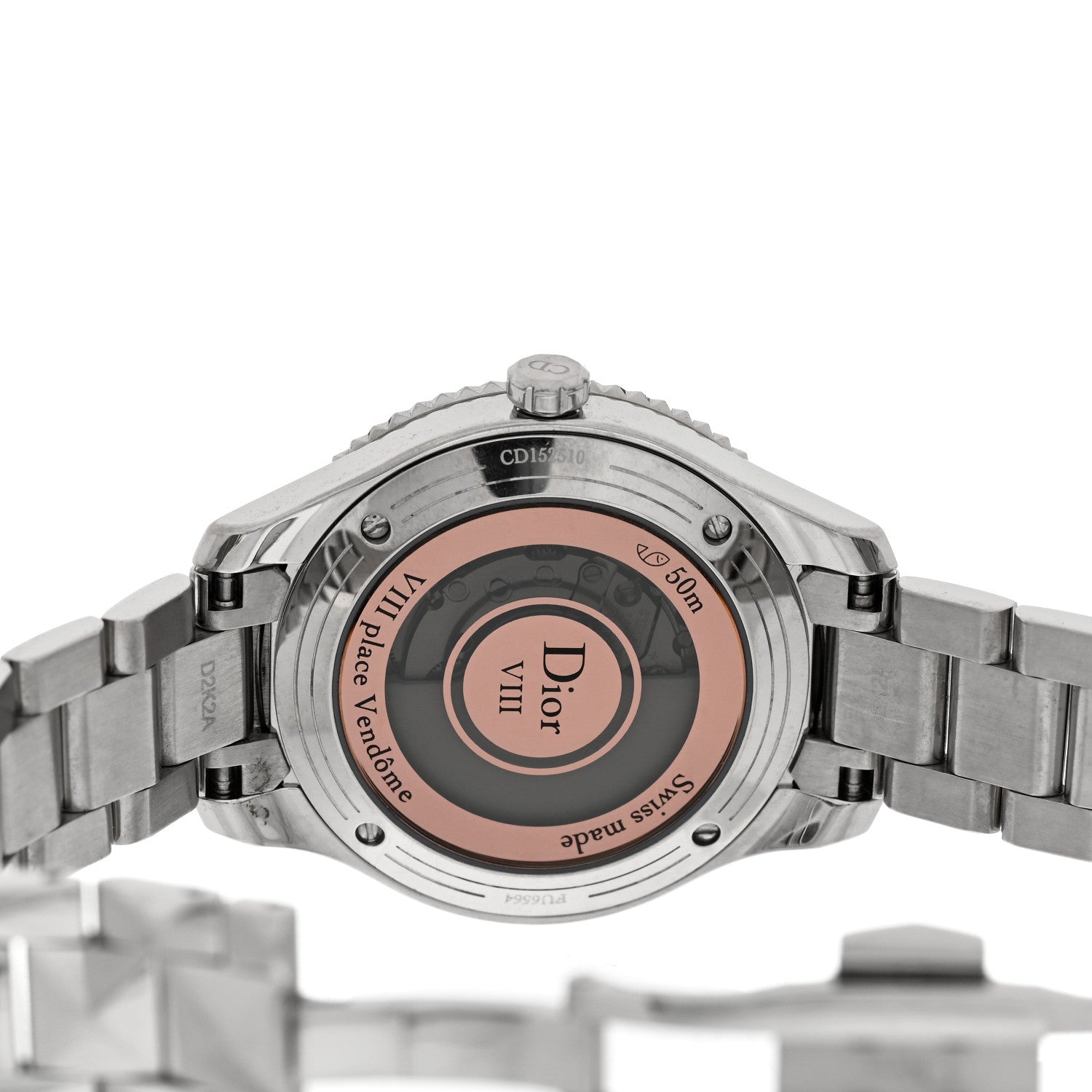 Christian Dior Stainless Steel Diamond Bezel 32mm Dior VIII Montaigne Automatic Watch 4 of 5