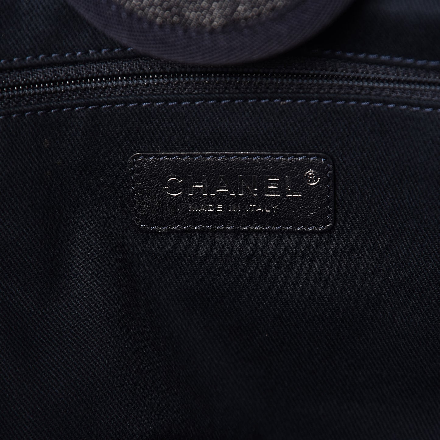 Denim Large Deauville Tote Dark Blue