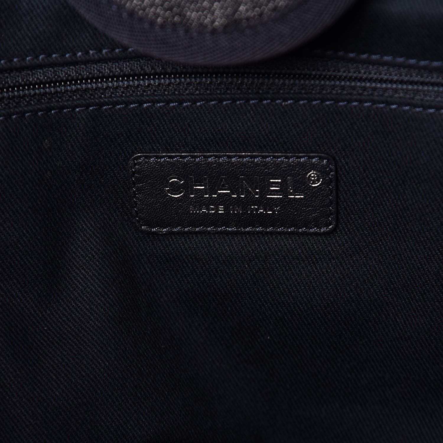 Chanel Denim Large Deauville Tote Dark Blue 6 of 11