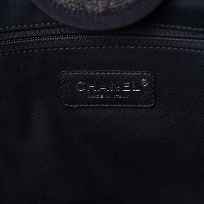 Chanel Denim Large Deauville Tote Dark Blue 6 of 11
