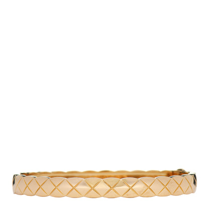 Chanel 18K Yellow Gold Coco Crush Bangle Bracelet M 1 of 4