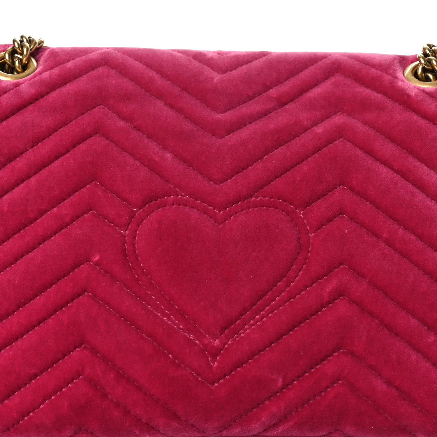 Gucci Velvet Matelasse Blind for Love Embroidered Medium GG Marmont Shoulder Bag Light Raspberry Rose Multicolor 11 of 12