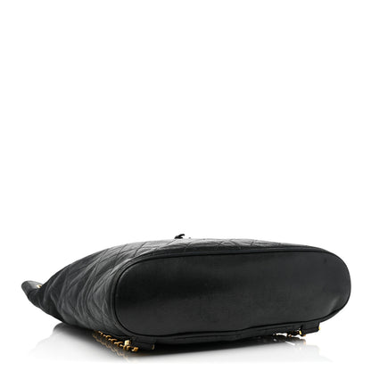 Chanel Lambskin Quilted CC Backpack Black 3 of 11