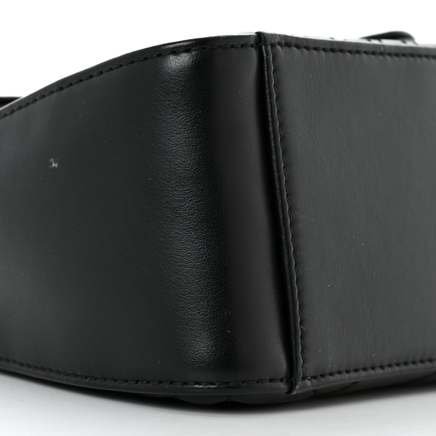 Calfskin Matelasse Mini GG Marmont Top Handle Shoulder Bag Black