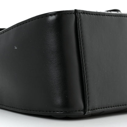Gucci Calfskin Matelasse Mini GG Marmont Top Handle Shoulder Bag Black 9 of 10