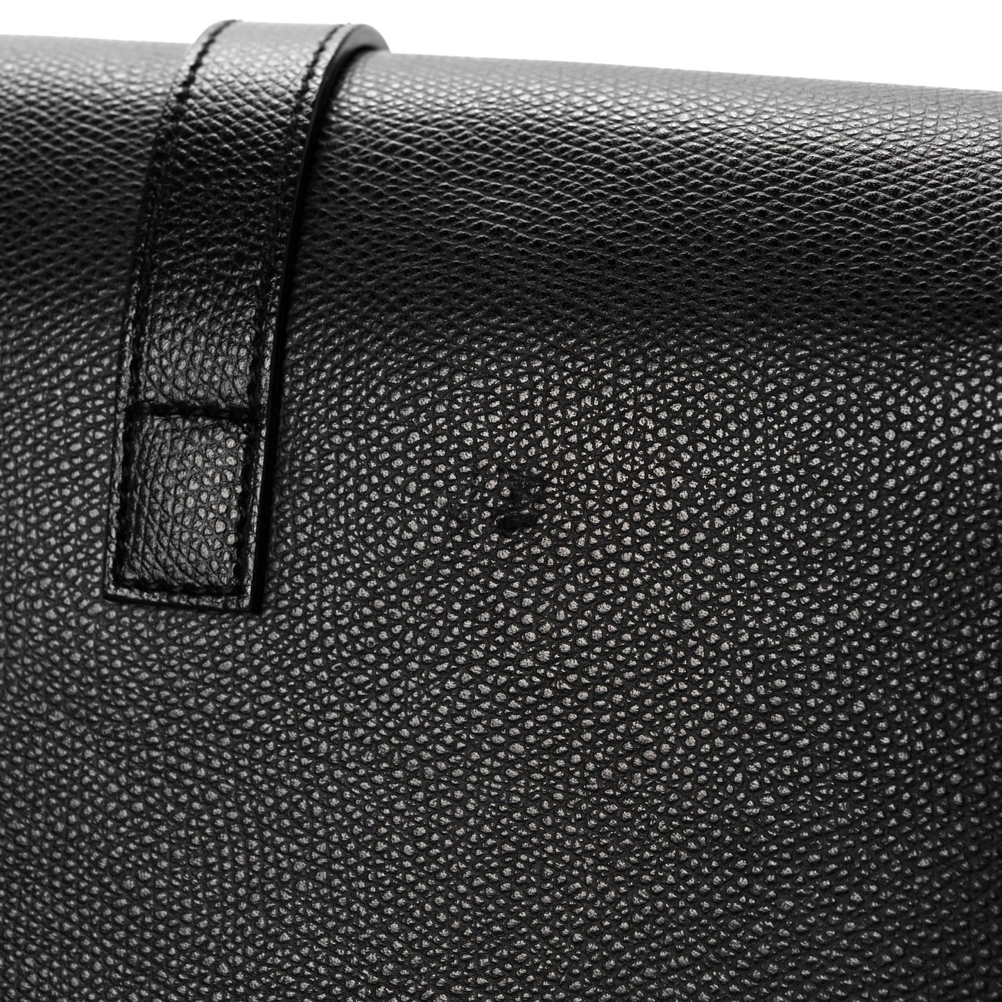 Textured Calfskin Medium Classic Monogram Universite Bag Black