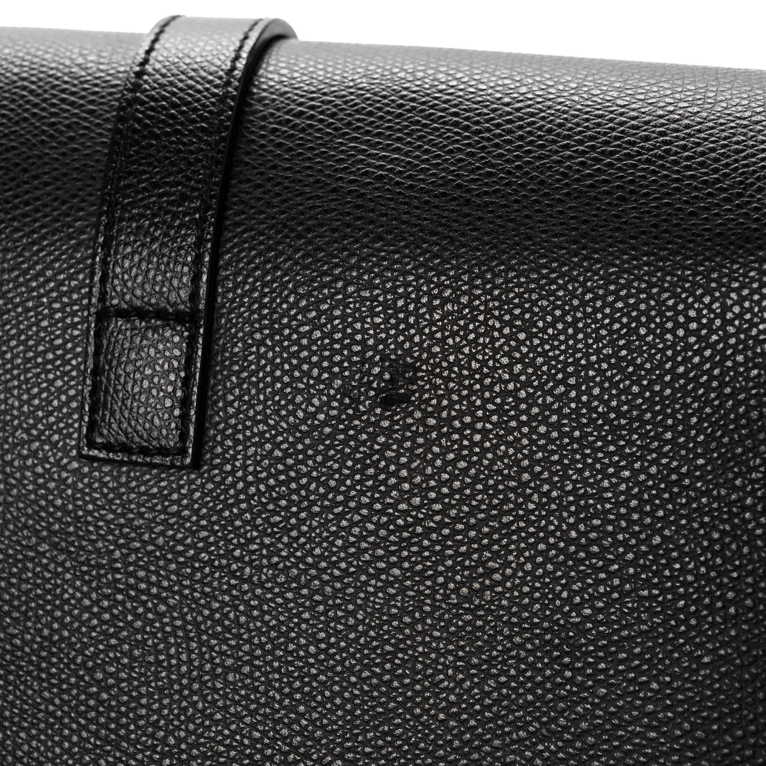 Saint Laurent Textured Calfskin Medium Classic Monogram Universite Bag Black 11 of 12