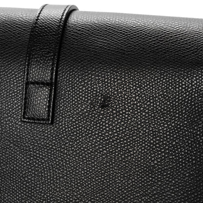Saint Laurent Textured Calfskin Medium Classic Monogram Universite Bag Black 11 of 12