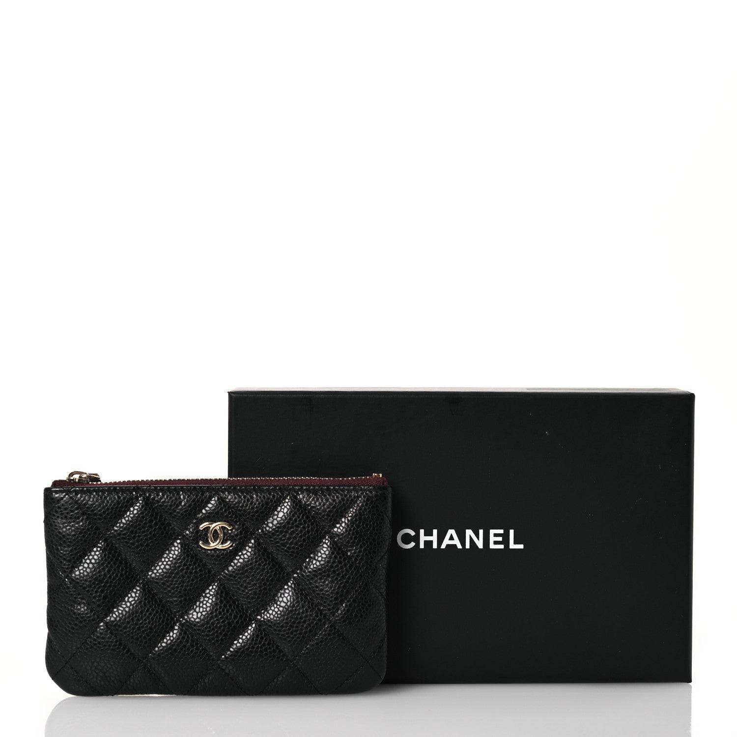 Chanel Caviar Quilted Small Cosmetic Case Black 10 of 10