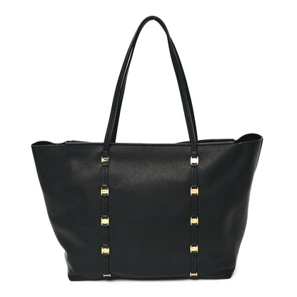 Salvatore Ferragamo Grained Calfskin Emotion Tote Black 1 of 9