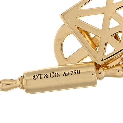 Tiffany 18K Yellow Gold 3 Charm Pendant Necklace 4 of 4