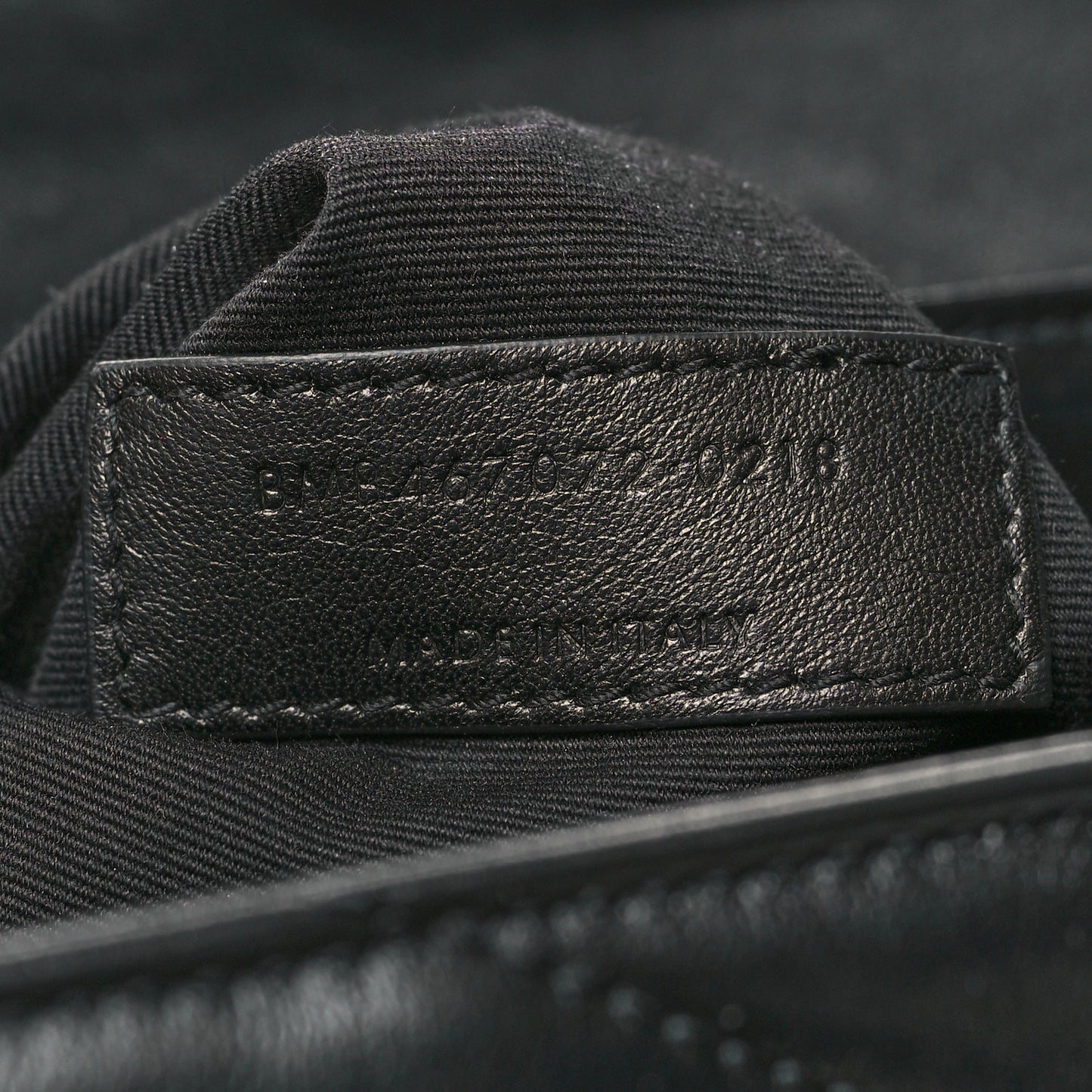 Calfskin Y Quilted Monogram Toy Loulou Crossbody Bag Black