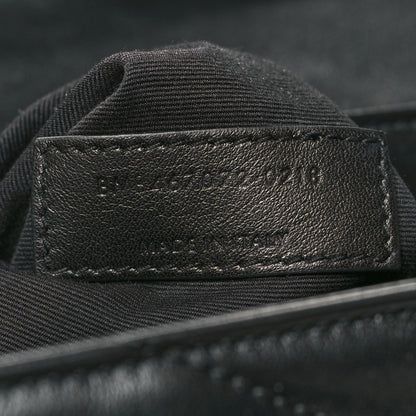 Saint Laurent Calfskin Y Quilted Monogram Toy Loulou Crossbody Bag Black 8 of 12