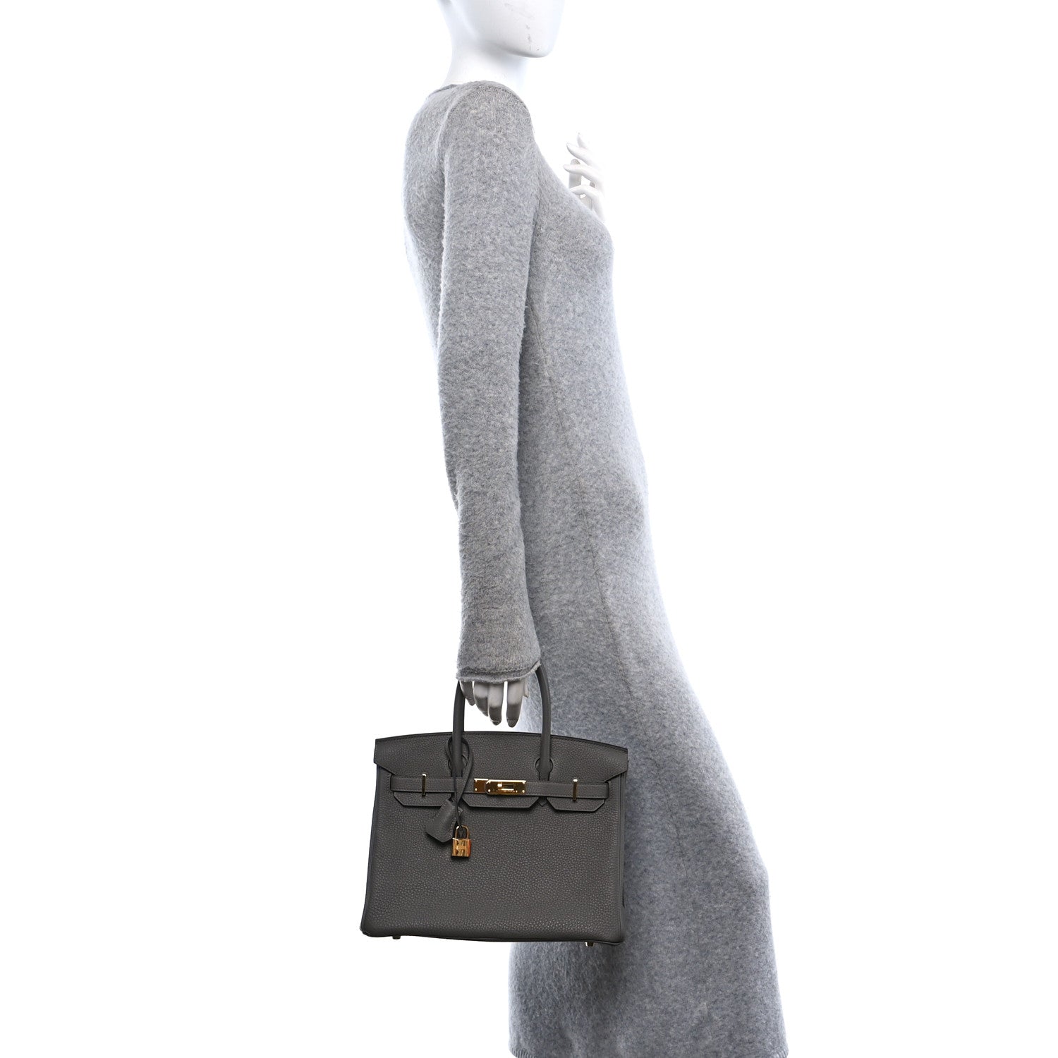 Hermes Togo Birkin 30 Gris Meyer 2 of 11