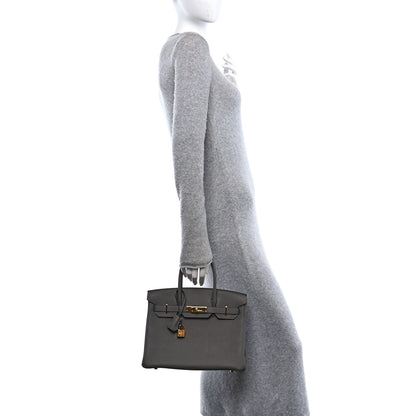 Hermes Togo Birkin 30 Gris Meyer 2 of 11
