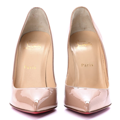 Christian Louboutin Patent Pigalle Follies 100 Pumps 37.5 Nude 2 of 7