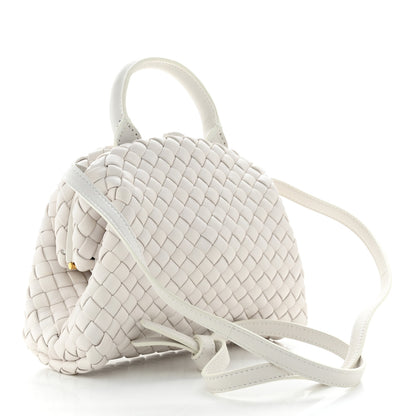 Bottega Veneta Nappa Intreccio Mini Padded Handle Bag Chalk 3 of 10