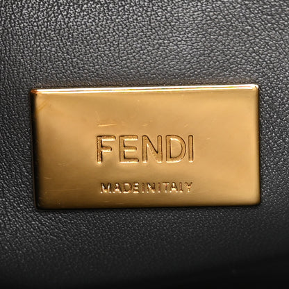 Fendi Vitello Tahiti Burro Medium Peekaboo Iconic Essentially Satchel Nocciola Asfalto Cast 6 of 14