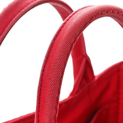 Prada Canapa Small Logo Tote Rosso 12 of 12