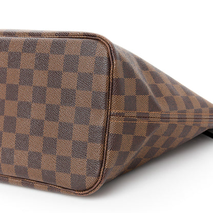 Louis Vuitton Damier Ebene Neo Neverfull MM Rose Ballerine 11 of 12