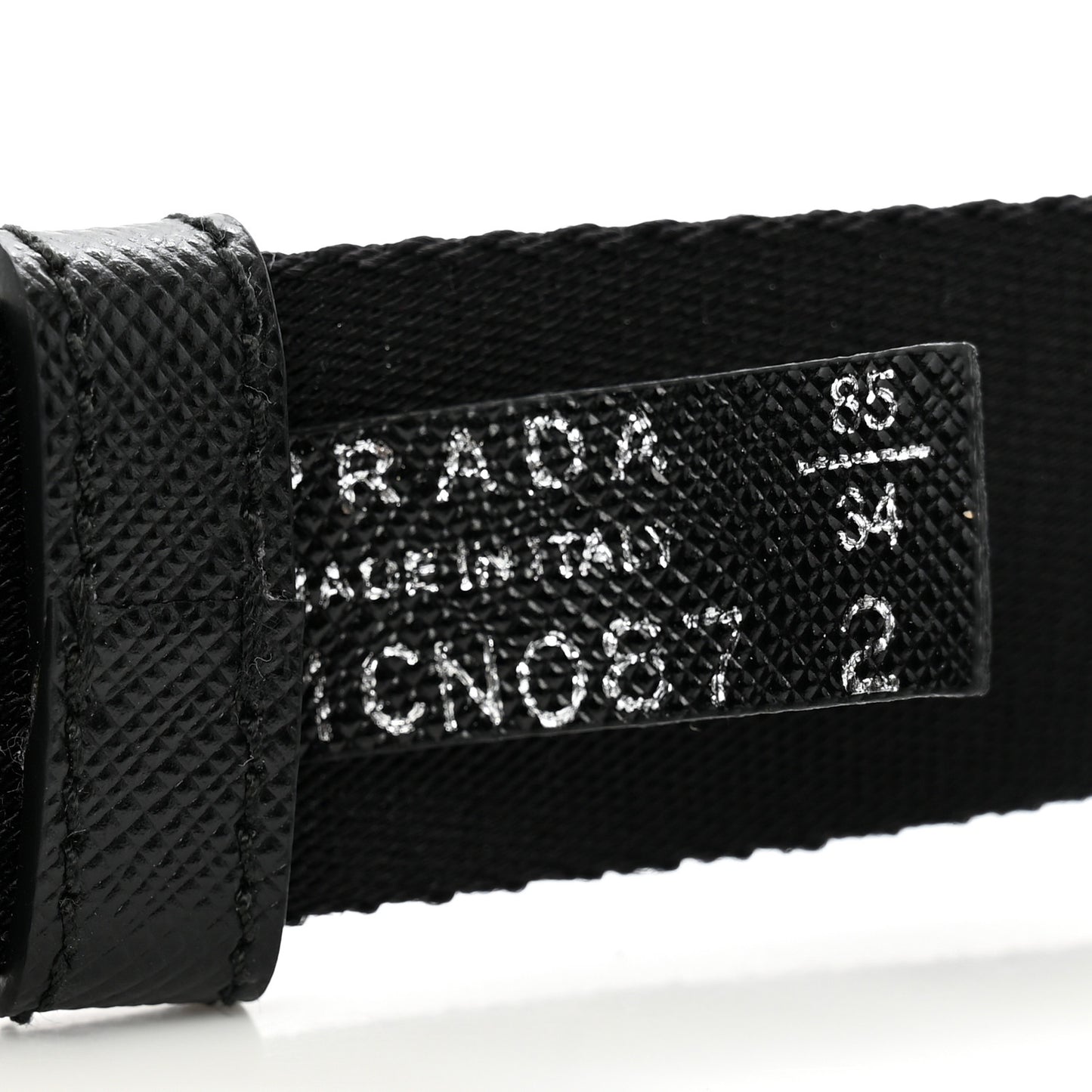 Re-Nylon Belt With Triangle Pouch 85 34 Black