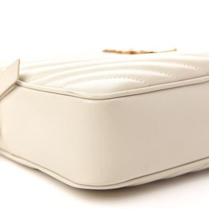 Saint Laurent Calfskin Matelasse Monogram Lou Camera Bag Blanc Vintage 6 of 11