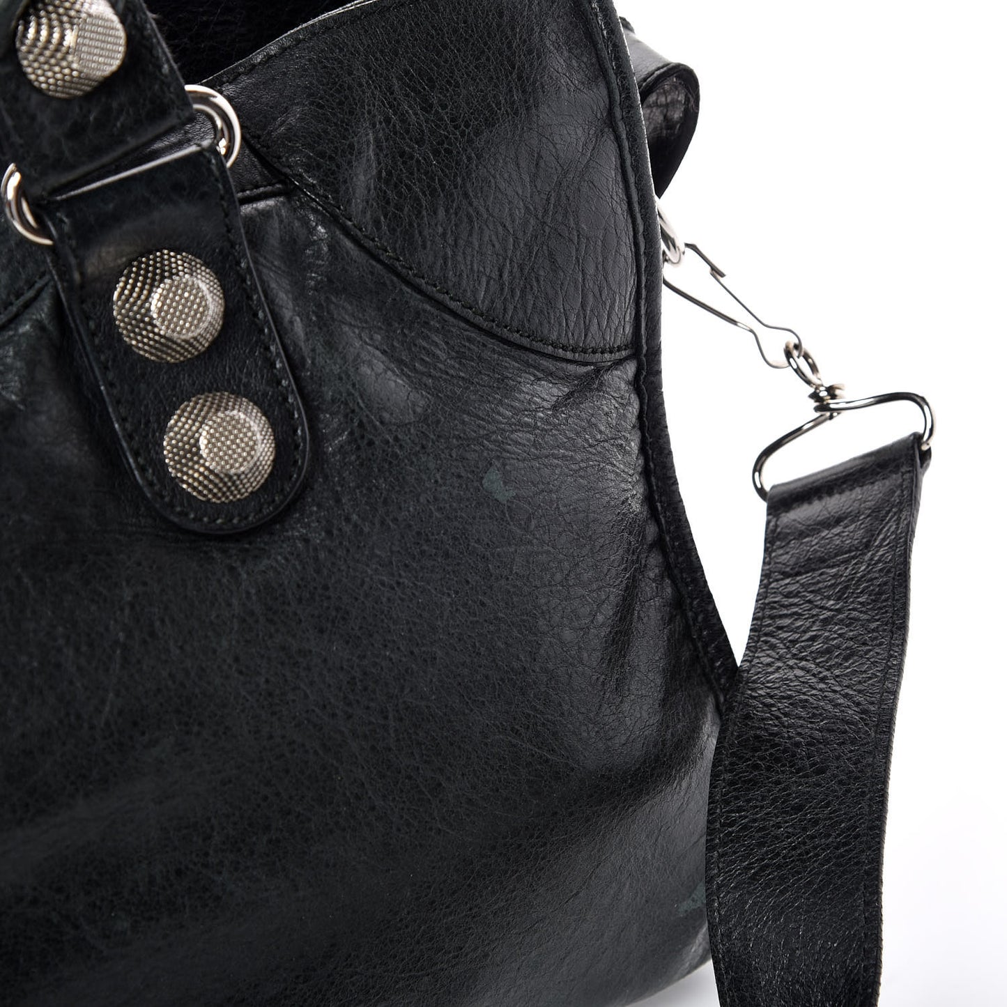 Agneau Giant 21 Silver Hardware Part Time Black