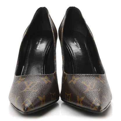 Louis Vuitton Monogram Cherie Pumps 40 Black 3 of 10