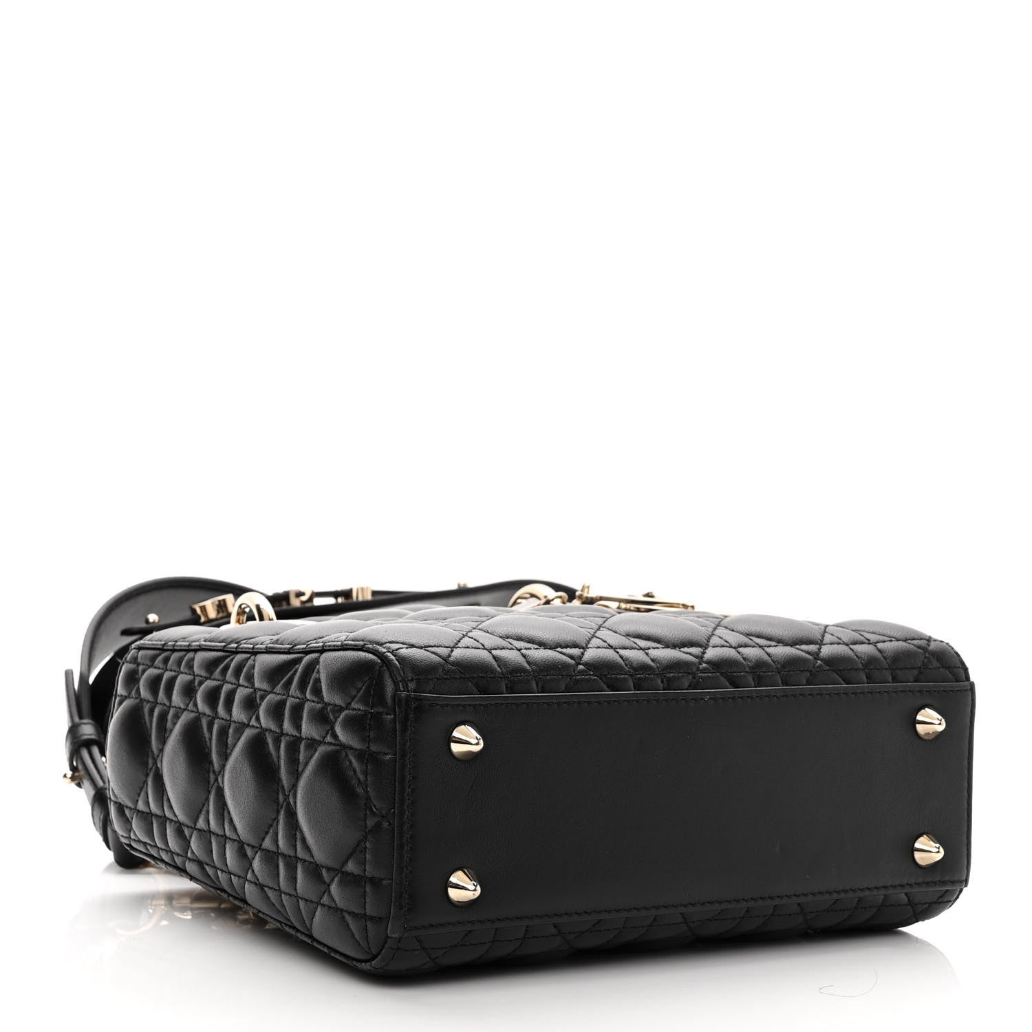 Christian Dior Lambskin Cannage Small My ABCDior Lady Dior Black 4 of 11