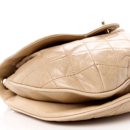 Chanel Glazed Calfskin Quilted Medium Bubble CC Flap Beige 10 of 11