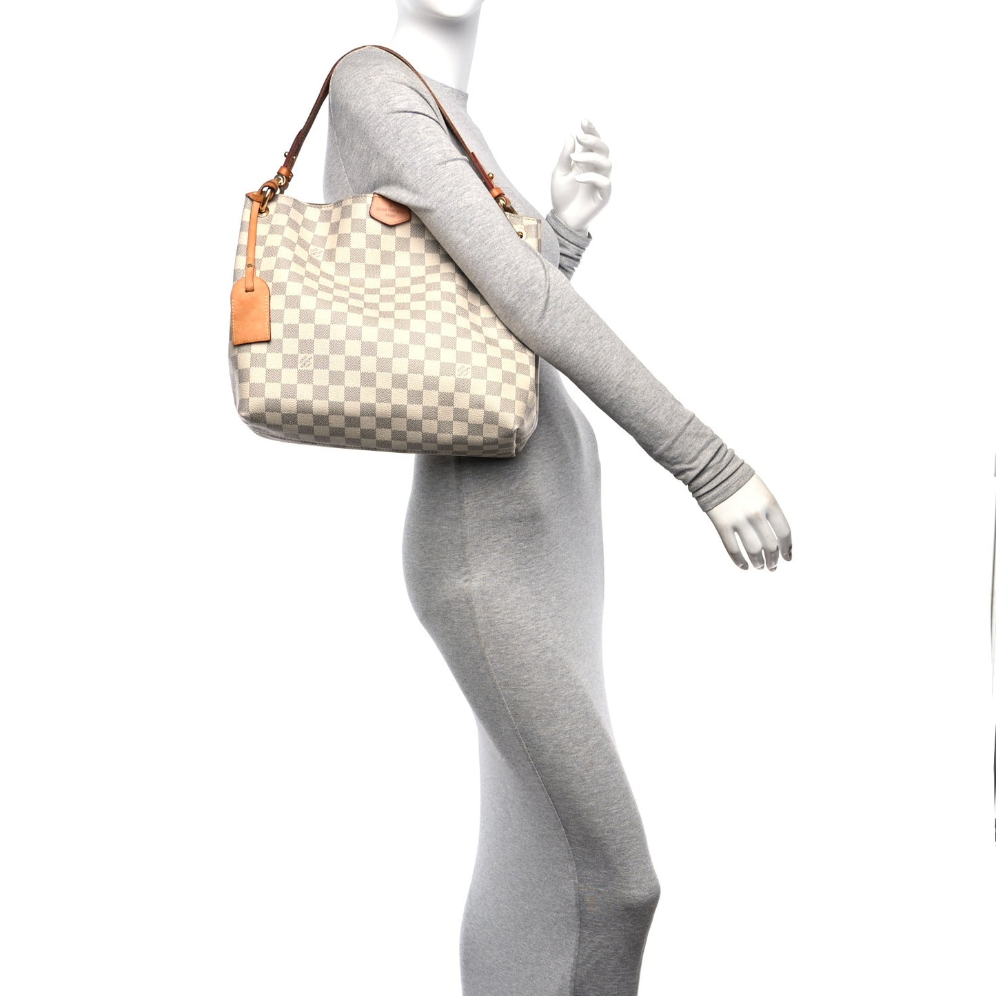 Damier Azur Graceful PM Rose Ballerine