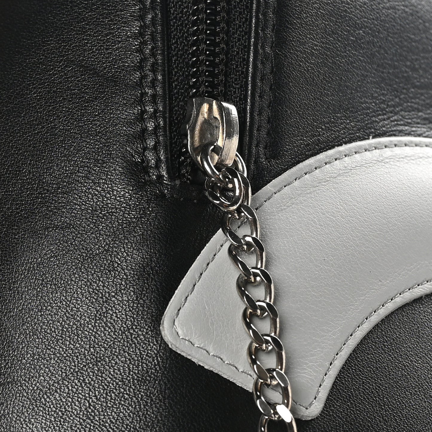 Calfskin Quilted Jumbo Cambon Bowler Black Grey