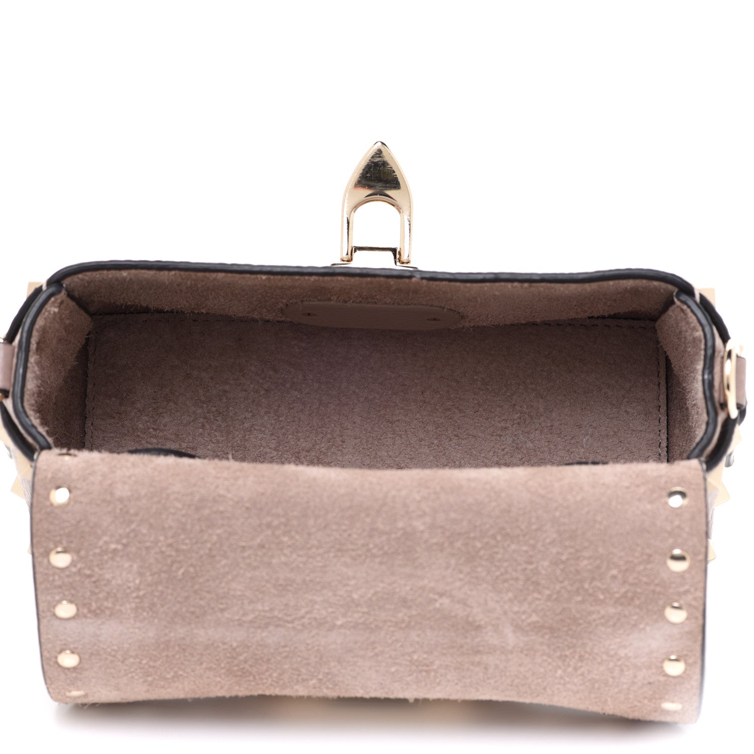 Valentino Garavani Pebbled Calfskin Mini Rockstud Crossbody Bag Poudre 5 of 10