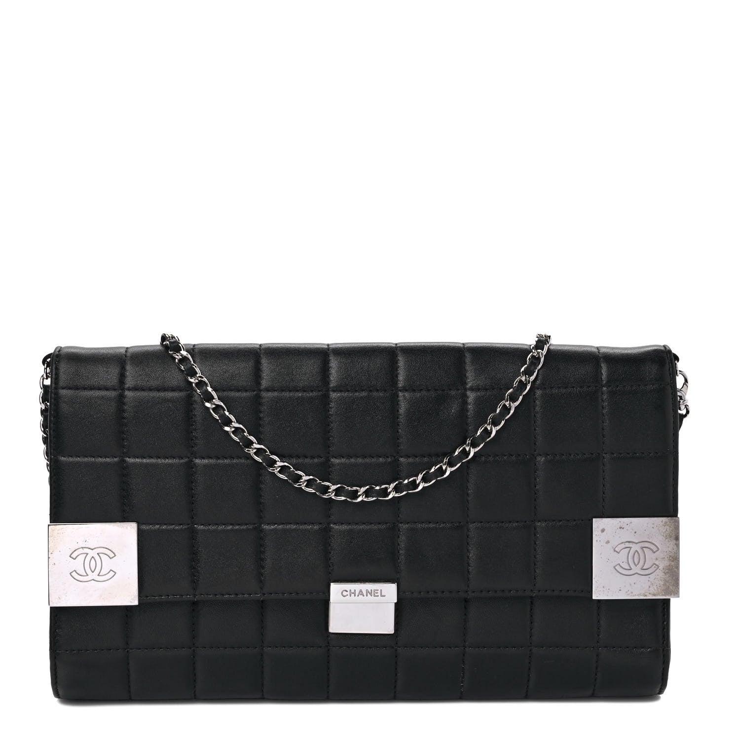 Chanel Lambskin Chocolate Bar Flap Black 1 of 11