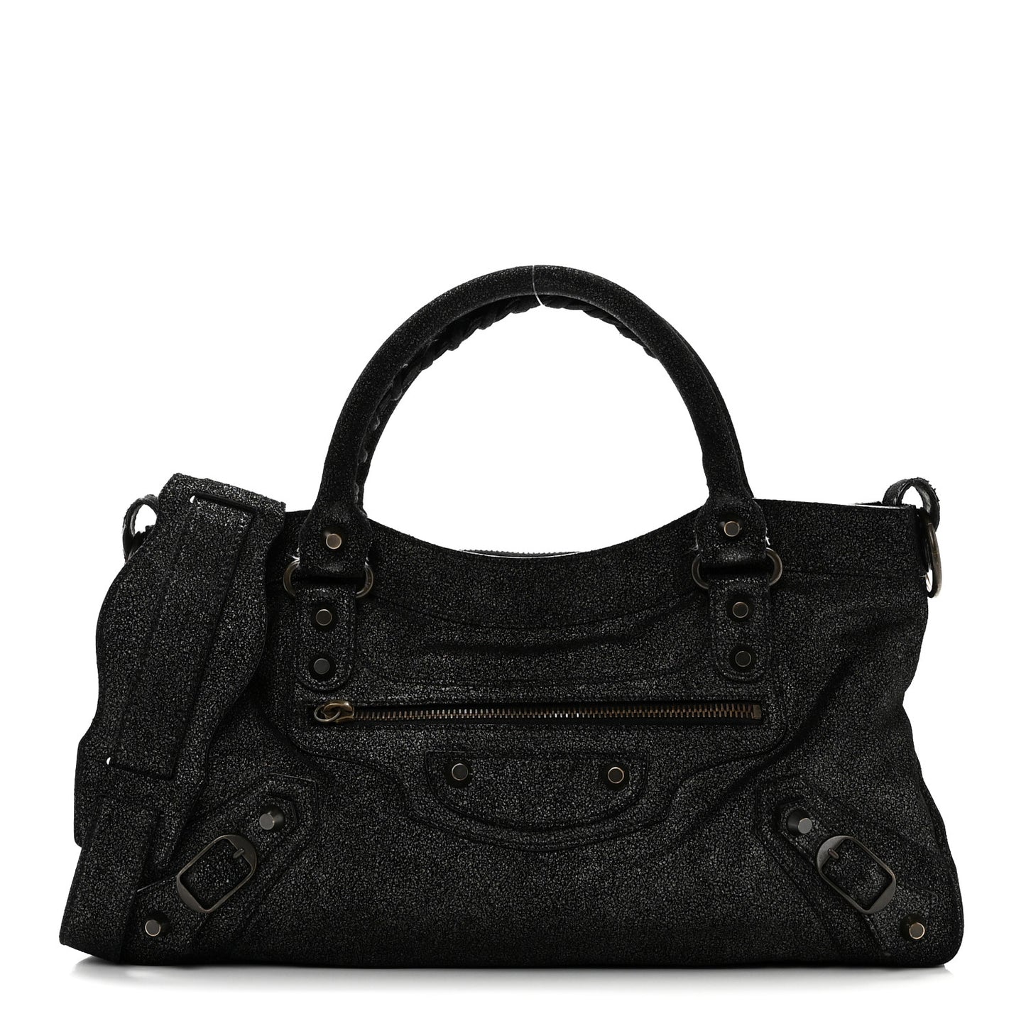 Craquele Calfskin Classic Hardware First Black