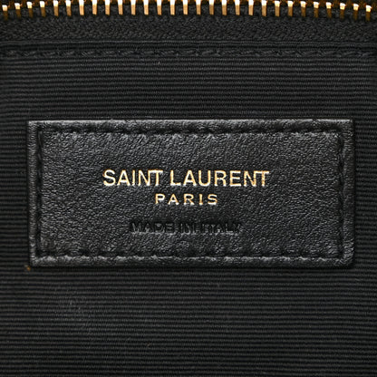 Saint Laurent Lambskin Quilted Small Loulou Puffer Monogram Chain Satchel Dark Beige 6 of 9