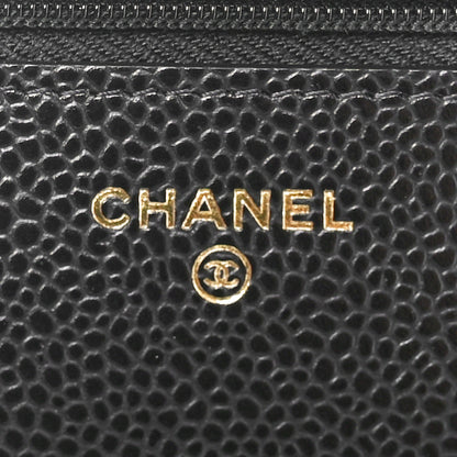 Chanel Caviar Quilted Wallet on Chain WOC Black 6 of 11
