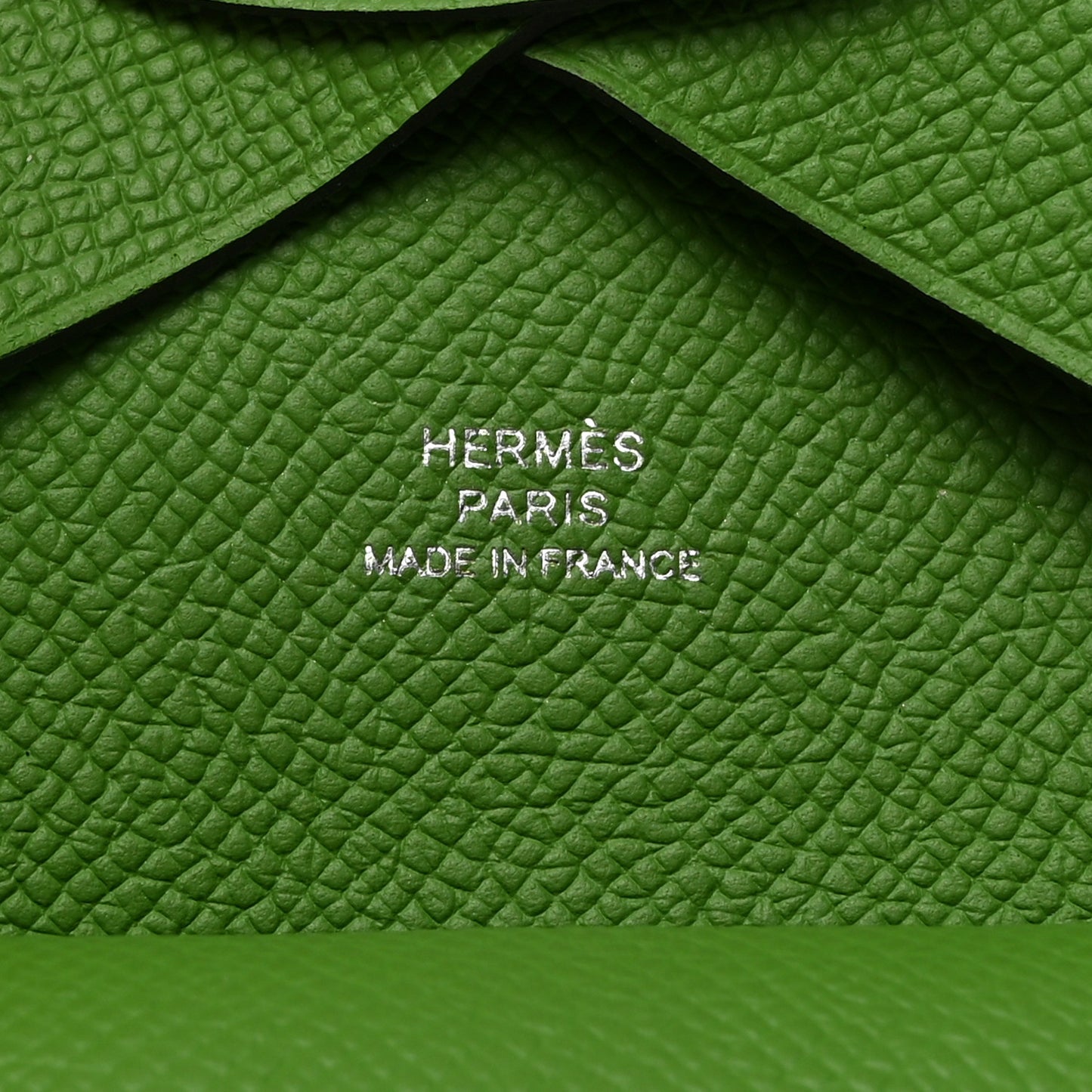 Epsom Calvi Duo Card Case Vert Yucca