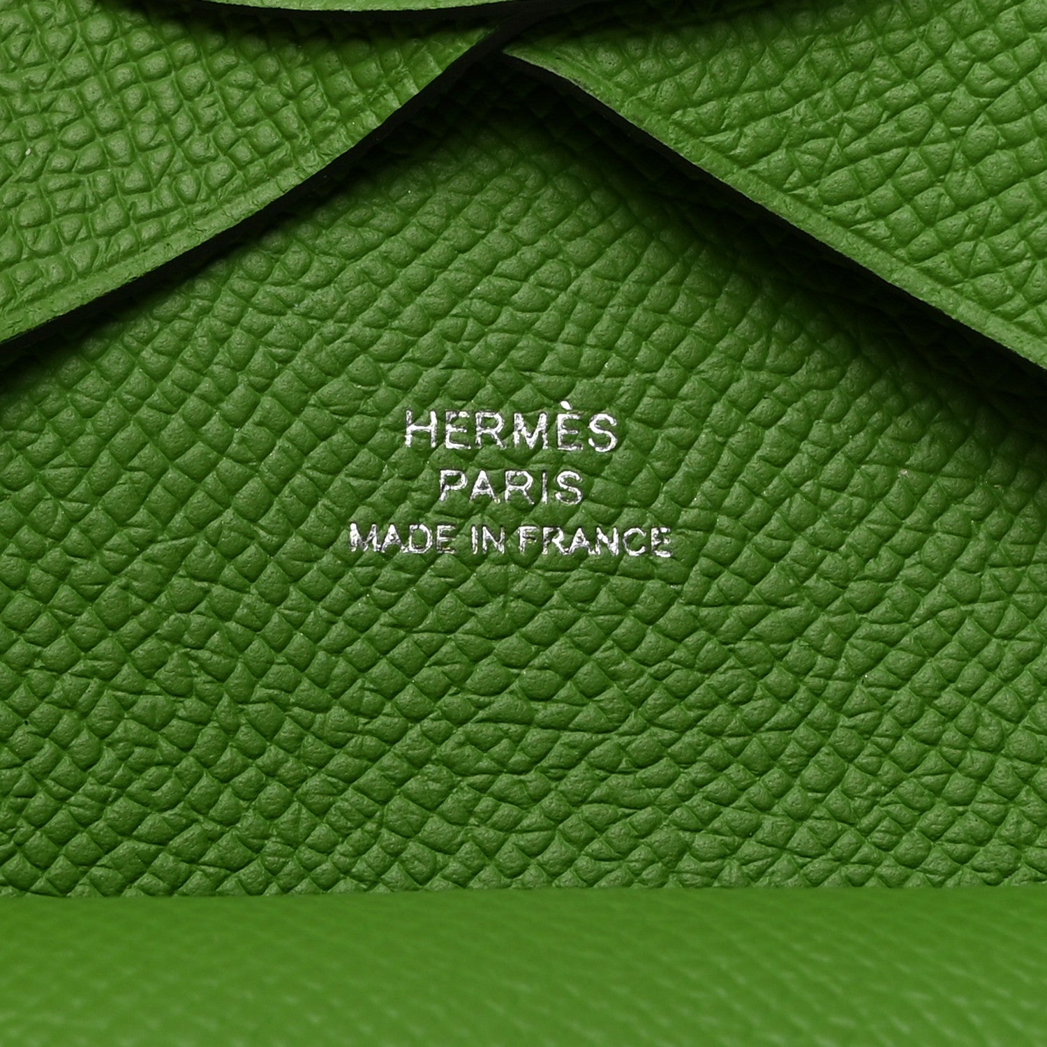Hermes Epsom Calvi Duo Card Case Vert Yucca 6 of 7