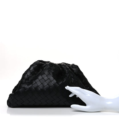 Bottega Veneta Nappa Maxi Intreccio The Pouch Oversized Clutch Black 2 of 11
