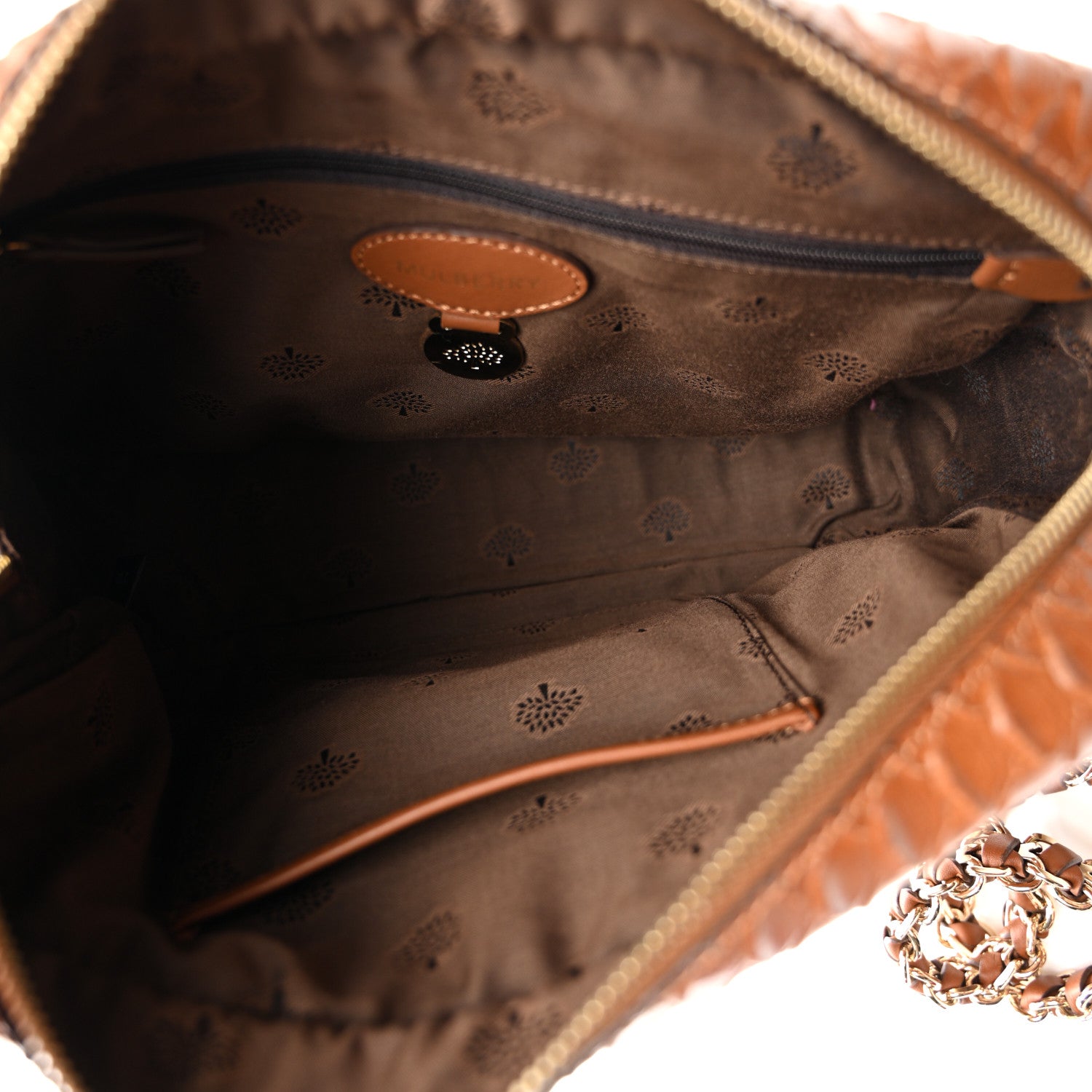 Mulberry Calfskin Silky Snake Print Maisie Bag Oak 5 of 11