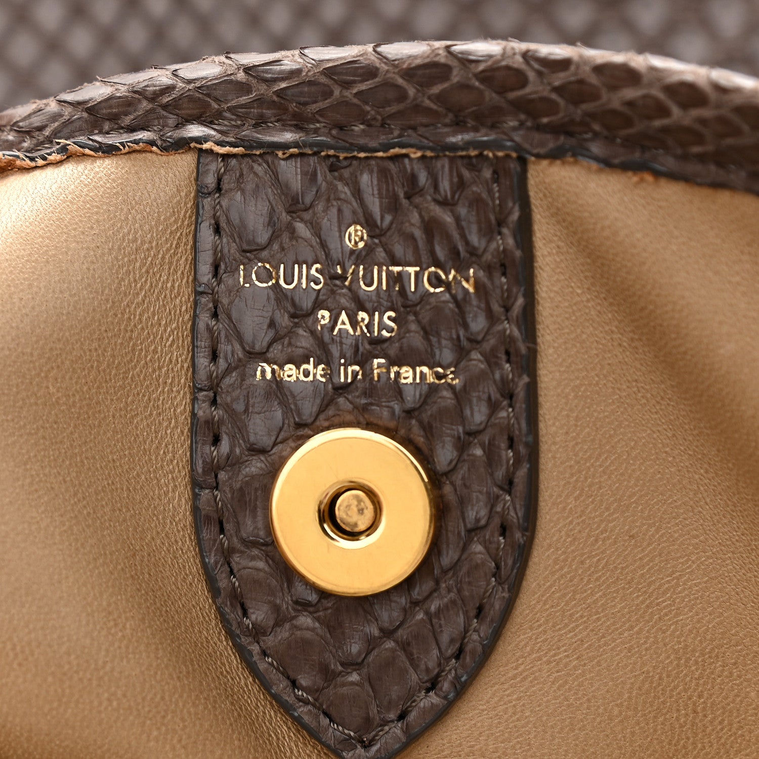 Louis Vuitton Python Galliera PM Gris 5 of 8