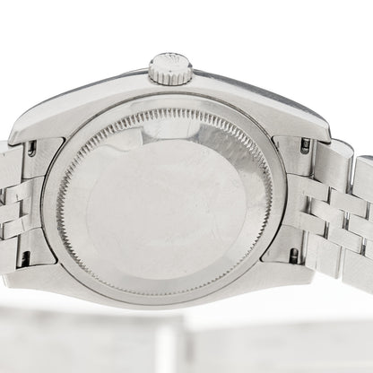 Rolex Stainless Steel 18K White Gold 36mm Oyster Perpetual Datejust Watch White Roman 116234 4 of 5