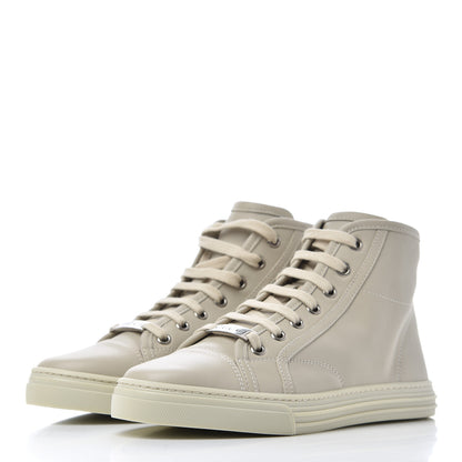 Gucci Calfskin Womens High Top Sneakers 35 Mystic White 3 of 9