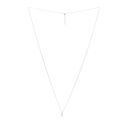 Damiani 18K White Gold Diamond D Side Pendant Necklace 2 of 6