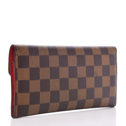 Louis Vuitton Damier Ebene Josephine Wallet Red 4 of 9